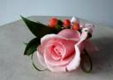 Prom Boutonniere - Pink Rose