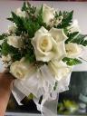 Prom bouquet - white roses