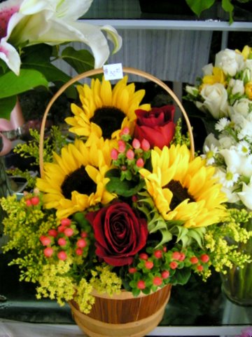 Sunflower Basket