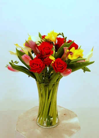 Roses and Tulips Arrangement